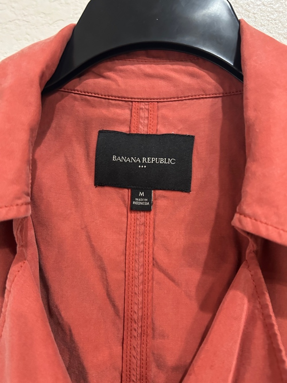 Banana Republic Red Safari Vest Sz M Summer Vacation Layered Casual Chic TC0132 - Picture 3 of 8